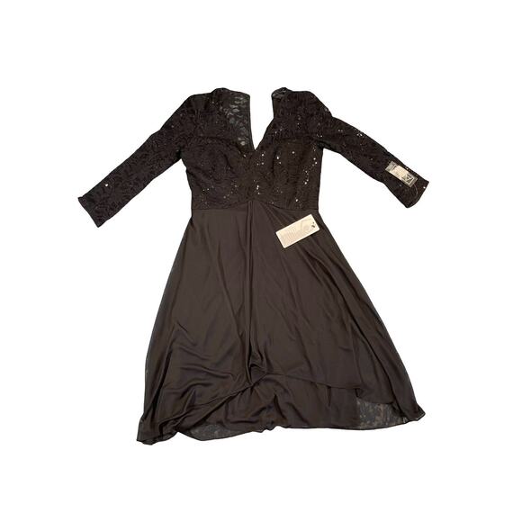 Alex Evenings Dress Size 10 Beautiful Black Cocktail Black Wear Brand New NWT - Picture 1 of 7